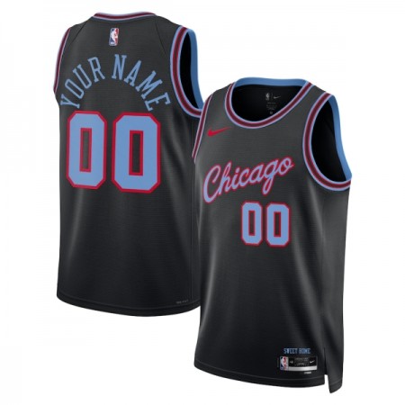 Dres Chicago Bulls Prilagođeni Nike 2025-26 City Edition Crno Swingman